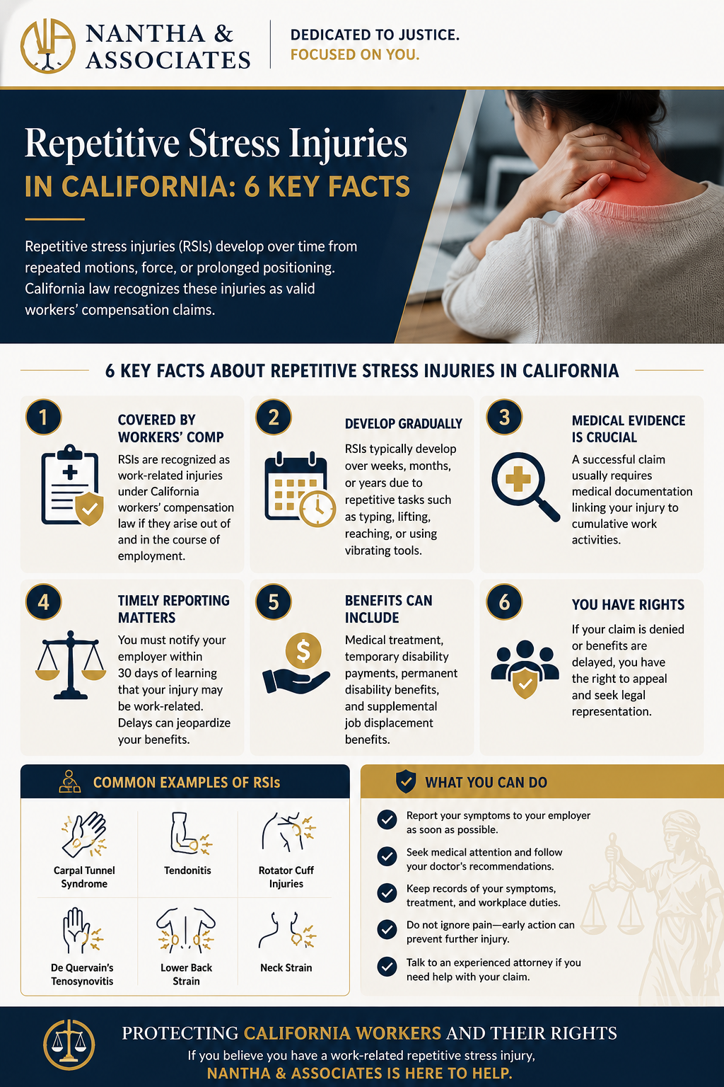 Repetitive Stress Injury Attorney Infographic