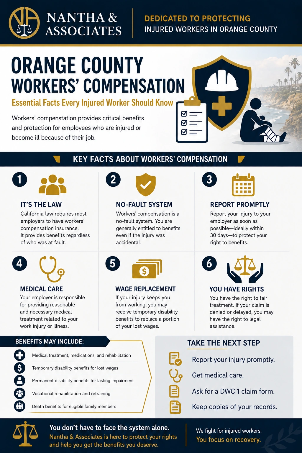 Orange County workers’ compensation infographic